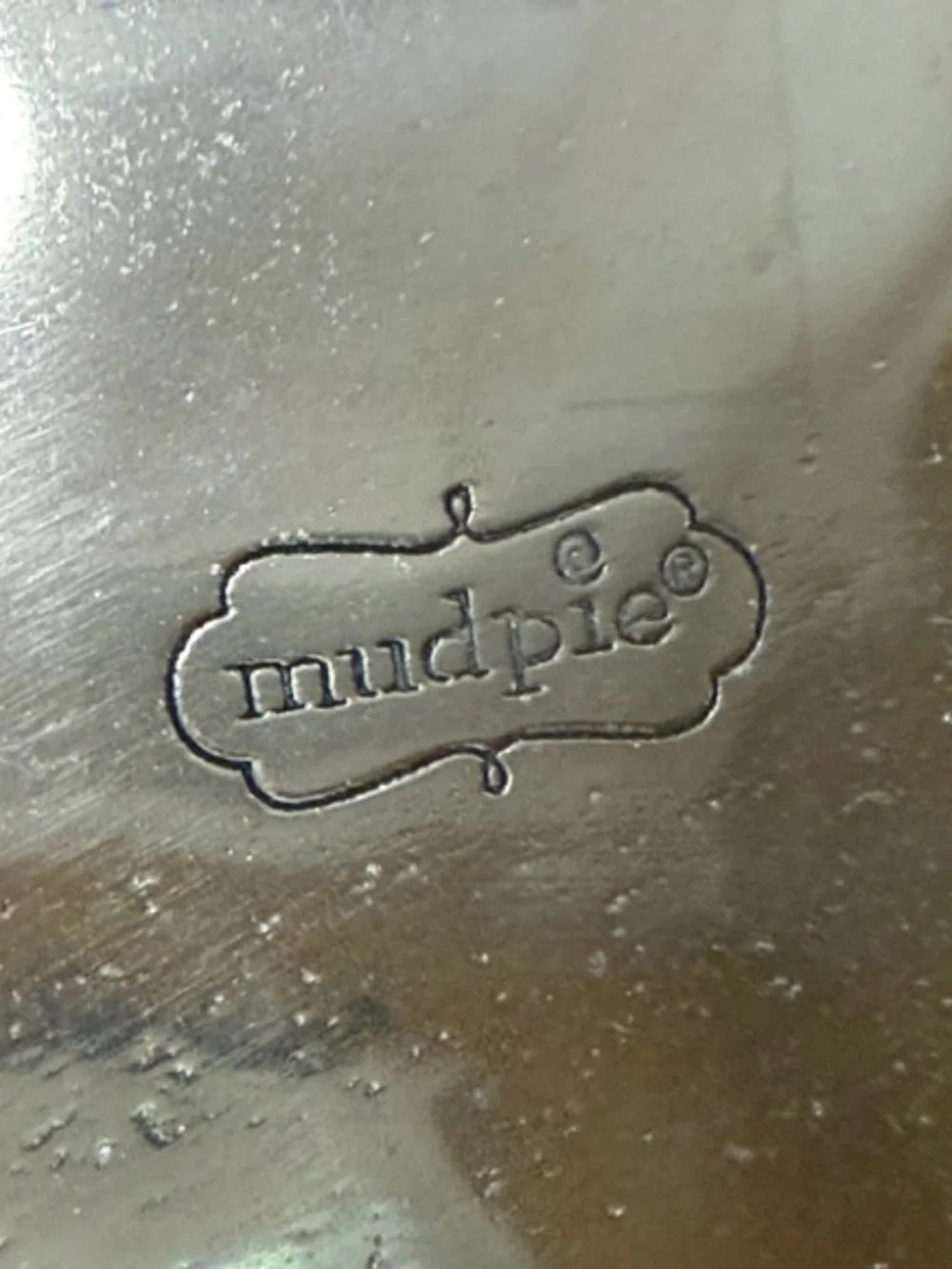 Mud Pie ornate silver